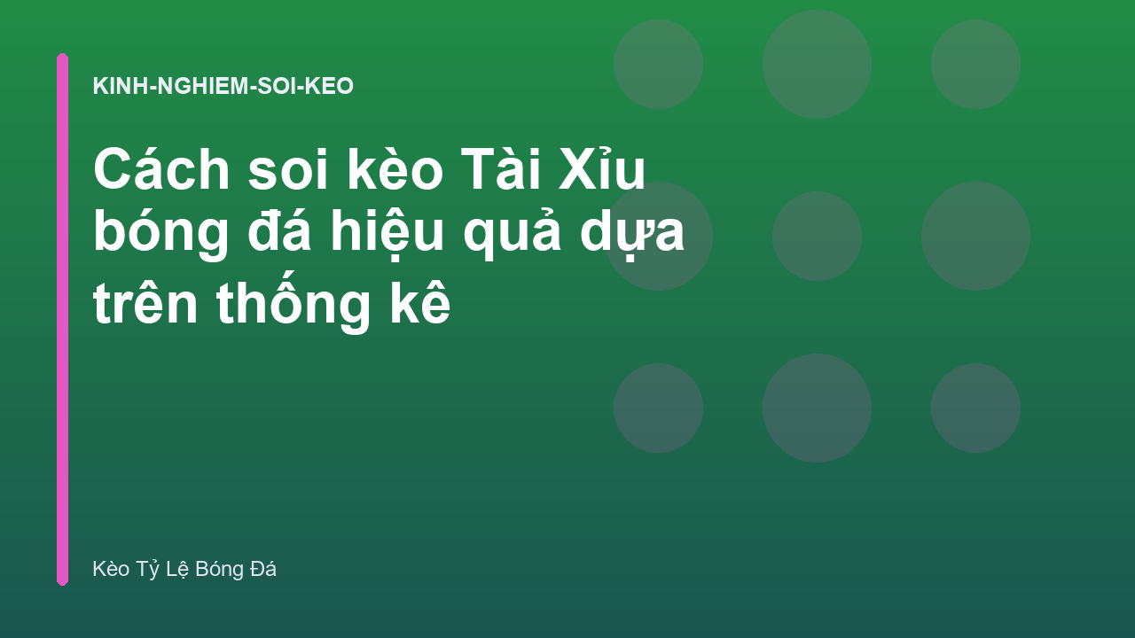 Read more about the article Cách soi kèo Tài Xỉu bóng đá hiệu quả dựa trên thống kê